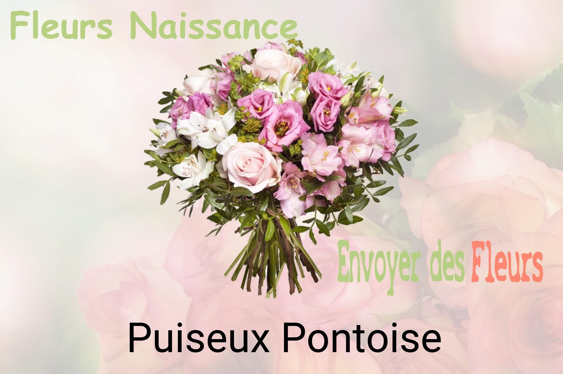 Bouquet de fleurs de naissance livré à Puiseux-Pontoise