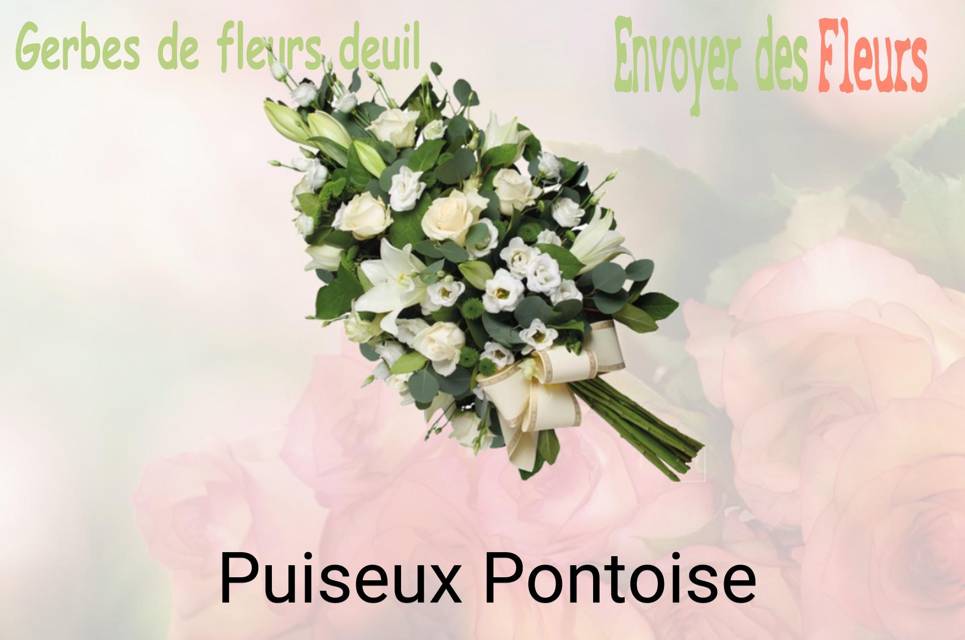 Gerbe de fleurs de deuil livrée à Puiseux-Pontoise